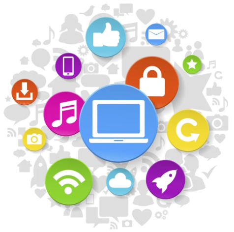 Illustration of Internet and cybersecurity