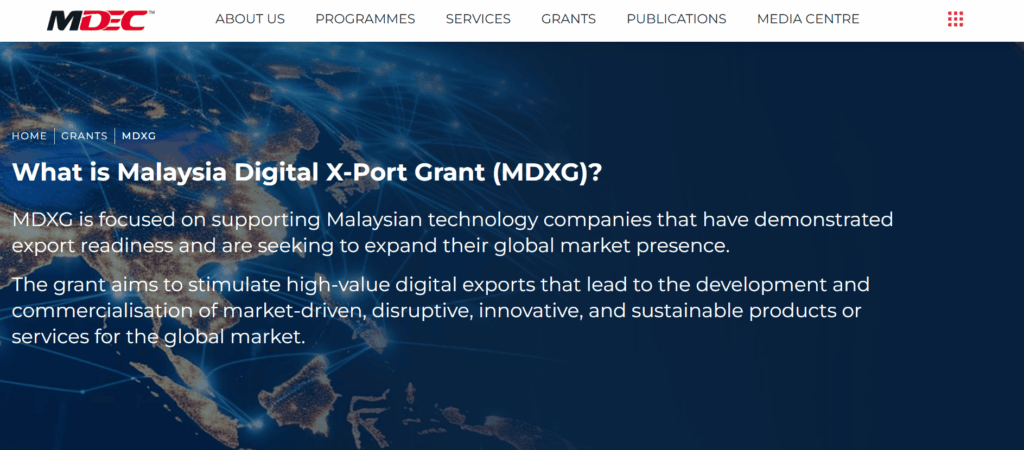 MDXG SME Grant