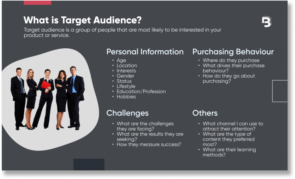 Target audience details prepared by VeecoTech