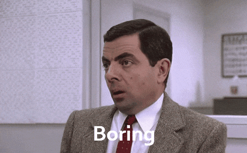 Mr bean boring meme