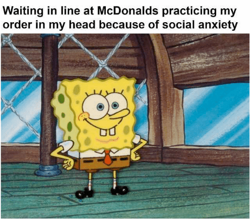 Communication anxiety meme