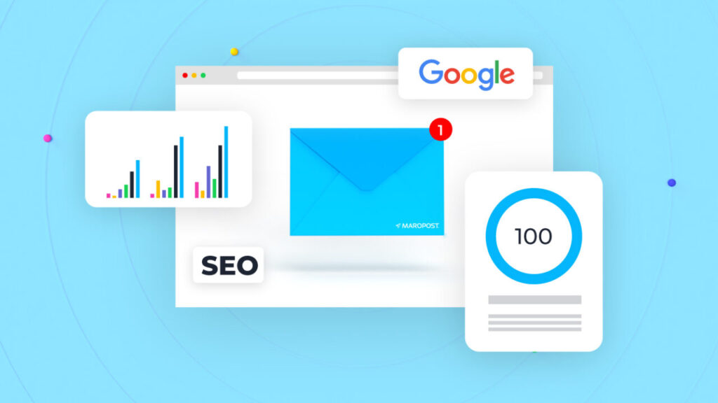 Illustration of SEO and Google