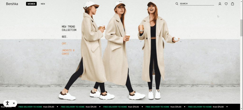 A screenshot of Bershke moving notification